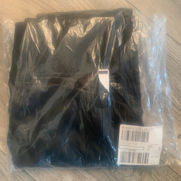 NWT ALL WORTHY BY HUNTER MCGRADY FAUX LEATHER LEGGINGS W/PINTUCKS BLACK PS - Picture 3 of 5